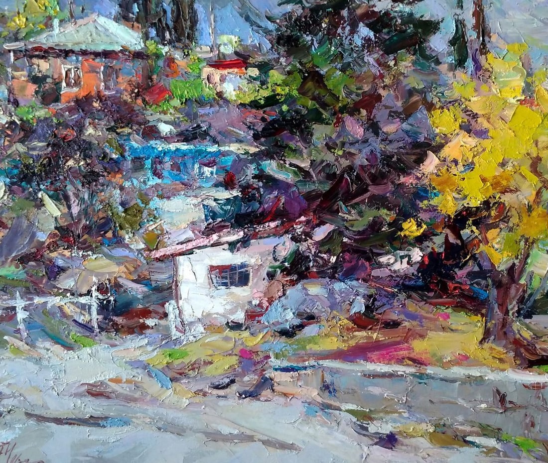 Oil painting Foros Street Alexander Nikolaevich Cherednichenko - 6