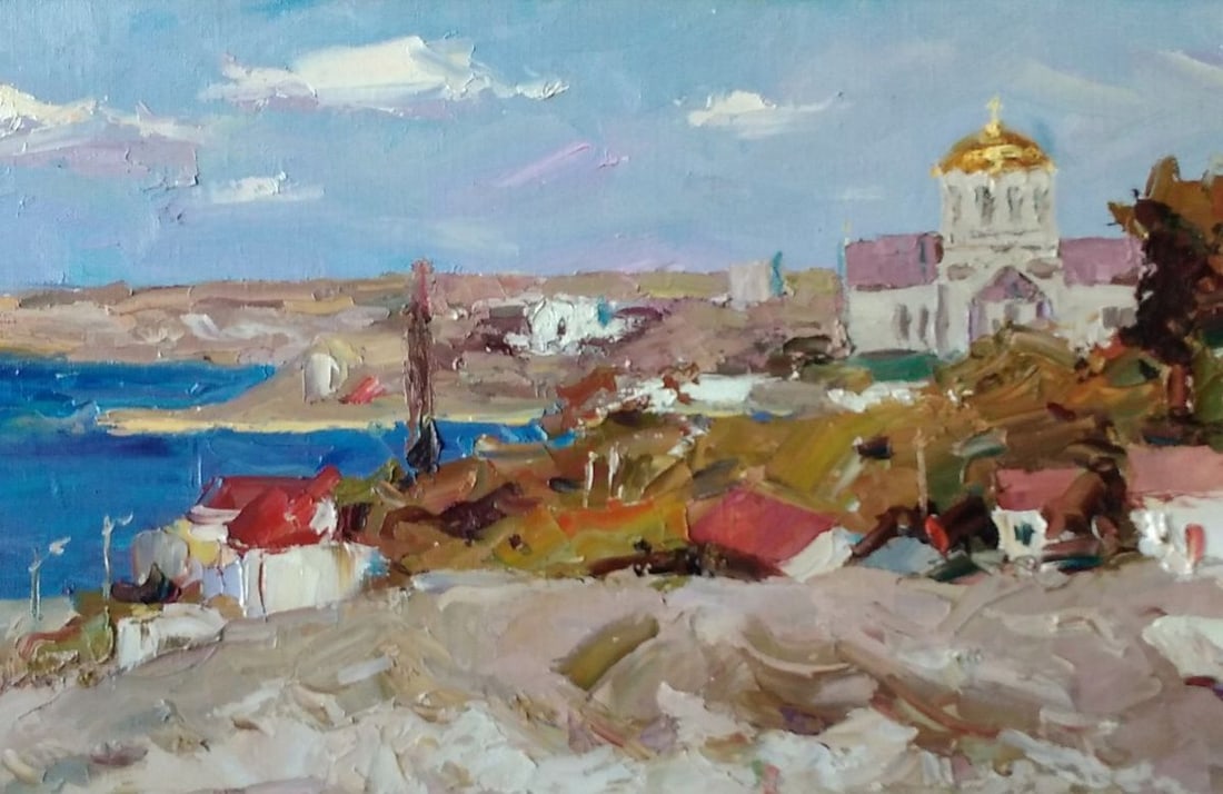 Oil painting Monastery Alexander Nikolaevich Cherednichenko - 2