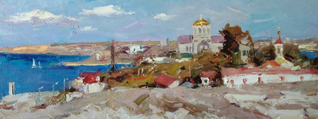 Oil painting Monastery Alexander Nikolaevich Cherednichenko - 4