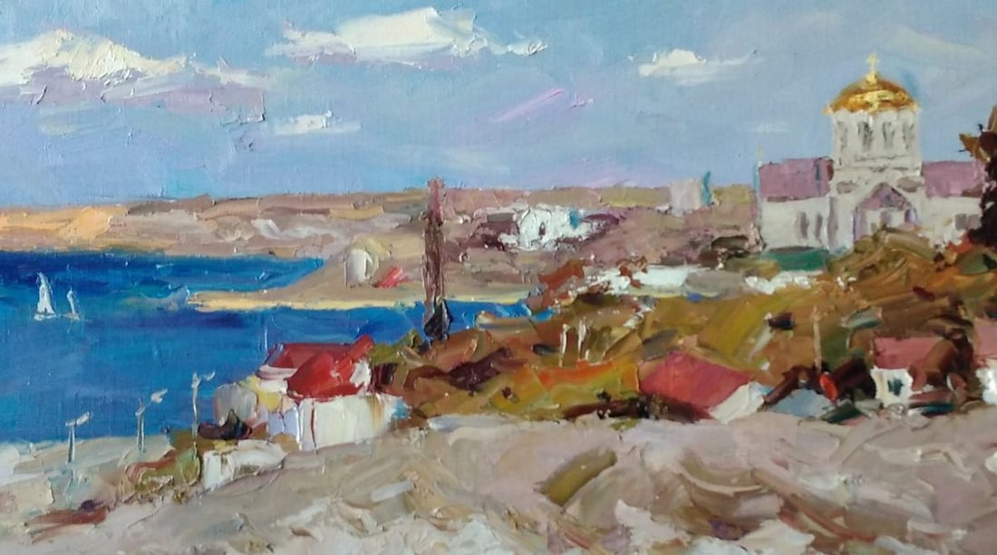 Oil painting Monastery Alexander Nikolaevich Cherednichenko - 5