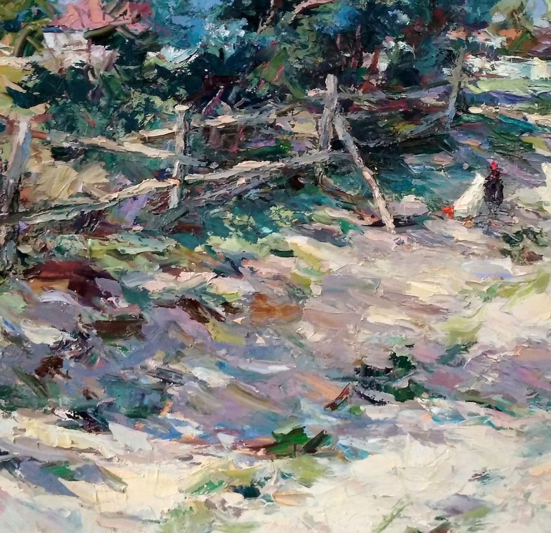 Oil painting Rural street Alexander Nikolaevich Cherednichenko - 3