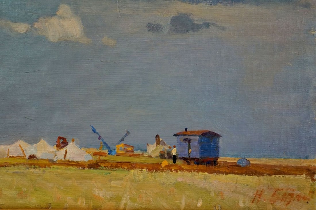 Oil painting In field Bortnikov Nikolay Fedorovich - 5