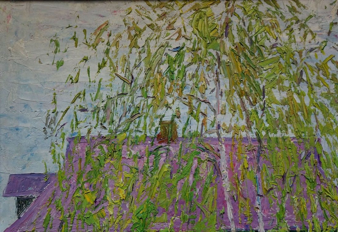 Oil painting In the spring Mandrikova Donchik Nadezhda Alekseevna - 4