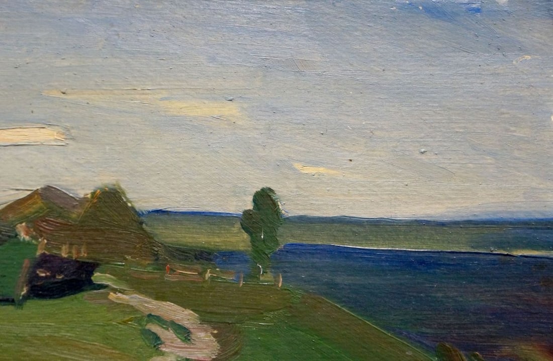 Oil painting Rural landscape Vyazovsky Lev Vsevolodovich - 4