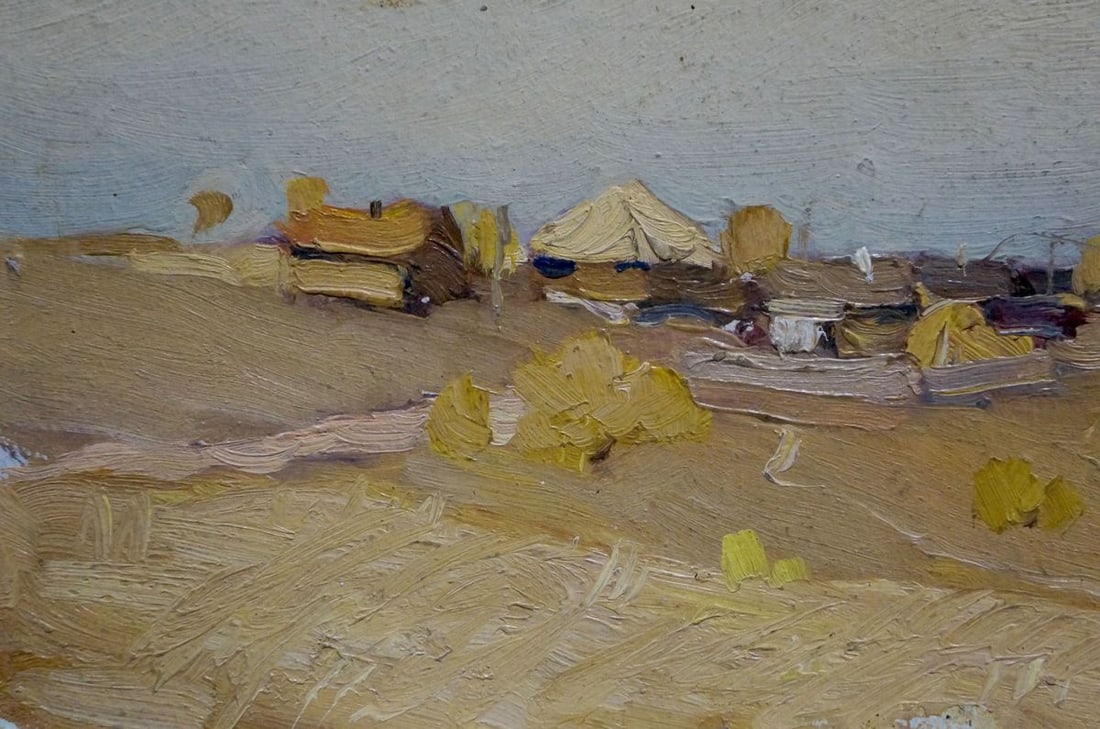 Oil painting Village N. Shumilkin - 2