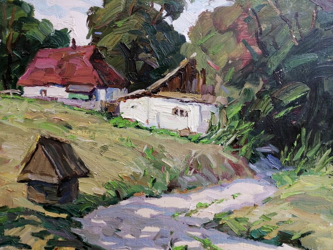 Oil painting Past the well Kalenyuk Alex - 2