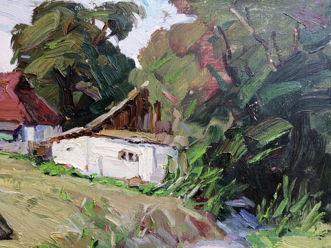 Oil painting Past the well Kalenyuk Alex - 3