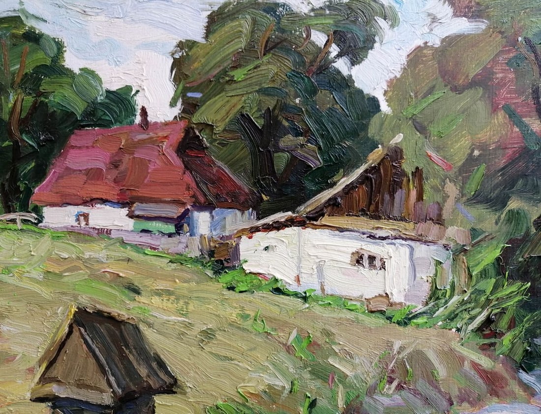 Oil painting Past the well Kalenyuk Alex - 4