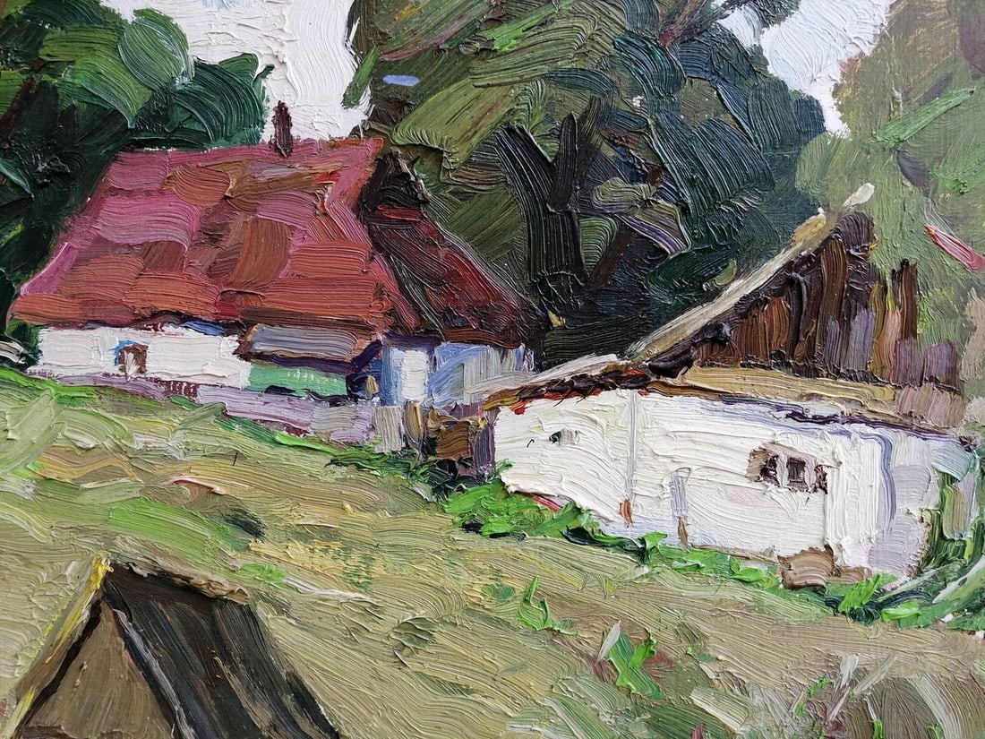 Oil painting Past the well Kalenyuk Alex - 7