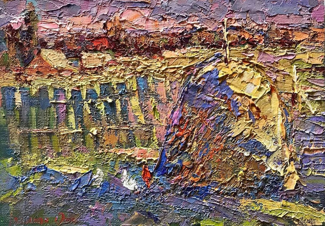 Oil painting Autumn rays Kalenyuk Oksana: Title: Oil painting Autumn rays Kalenyuk Oksana Description: NoKalen 418 *** ABOUT THIS PAINTING *** * TITLE: "Autumn rays" * ARTISTS: Kalenyuk Oksana * SIZE: 24x34 cm/'9.44x13.38 inches' * MEDIUM: oi