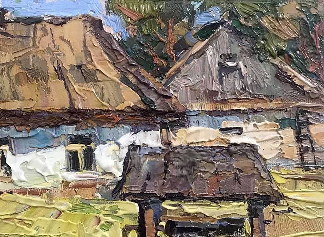 Oil painting Sunny courtyard Kalenyuk Oksana - 3