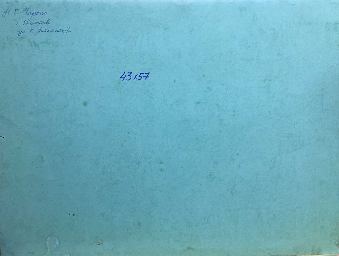 Oil painting peasant village A. Cherkas - 7