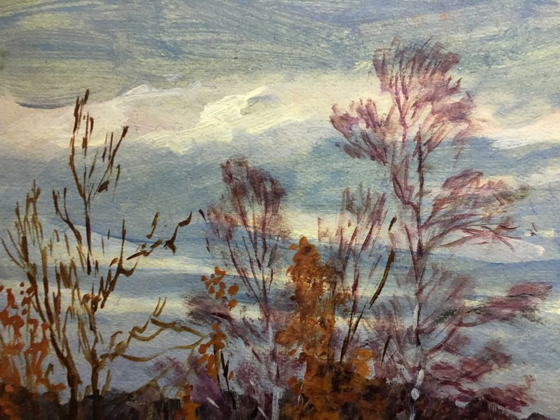 Oil painting house in the woods A. Cherkas - 4