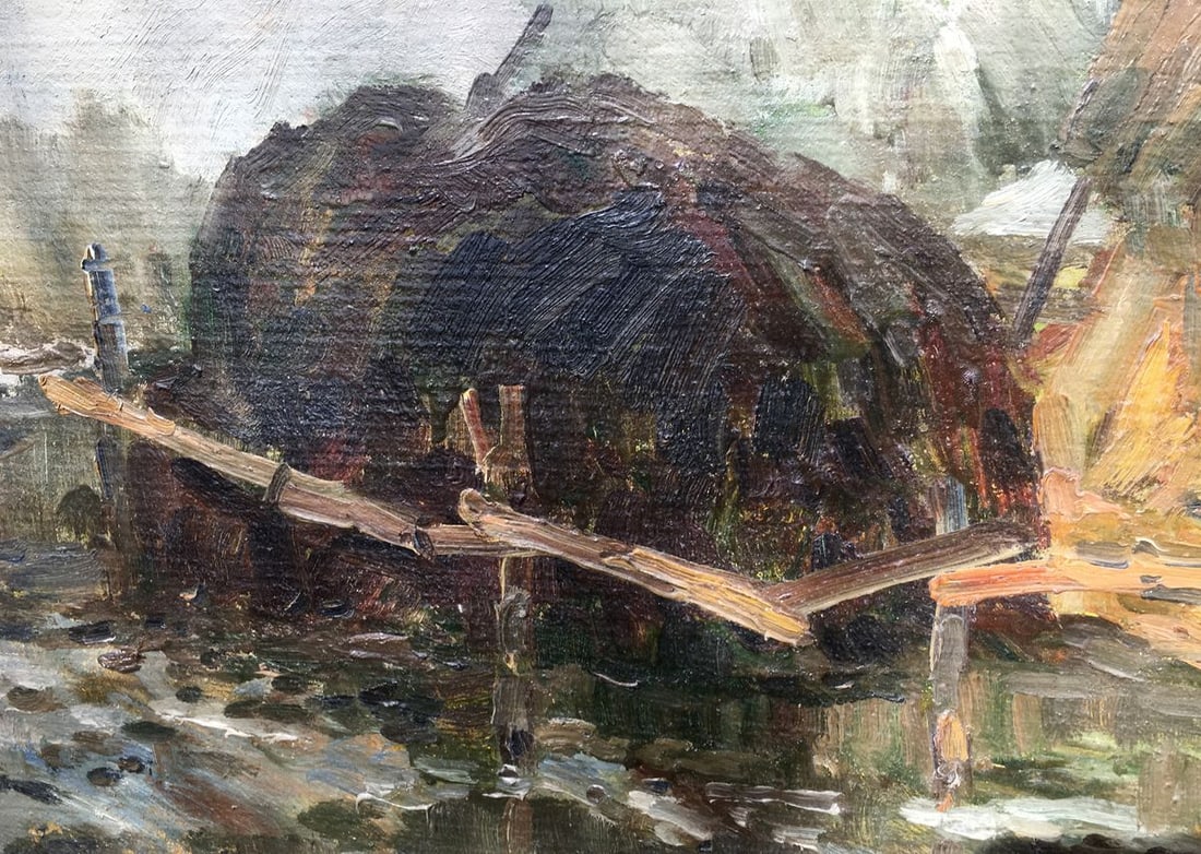 Oil painting Haystacks Bredyuk Pavel Fedoseevich - 7
