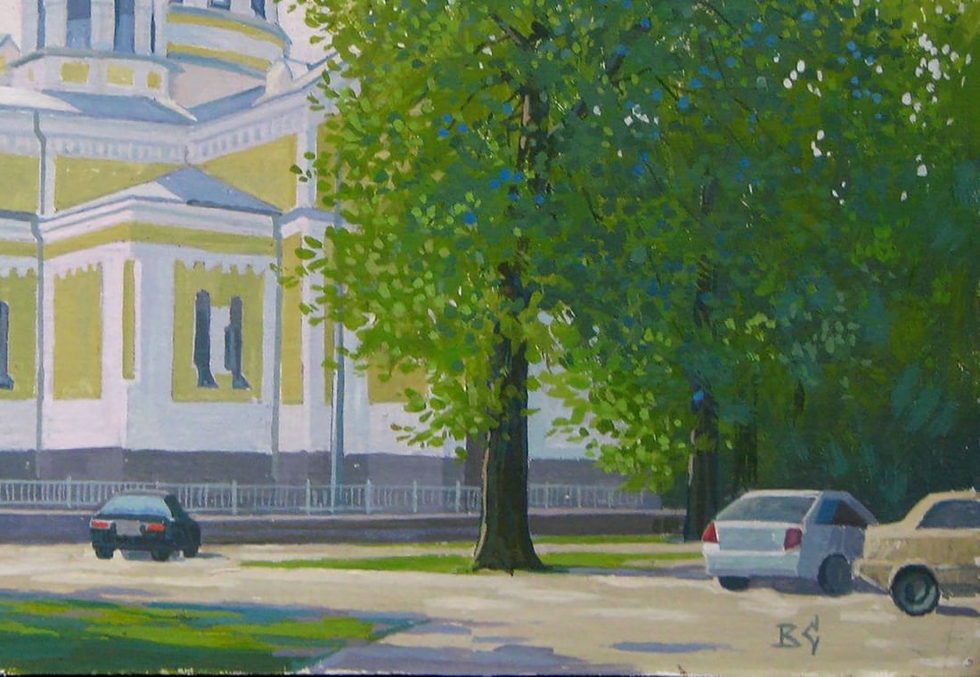 Acrylic painting May morning Kalebets Valery - 5