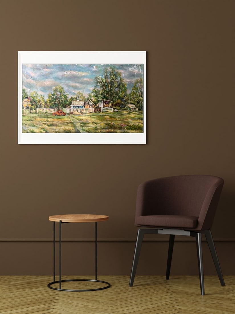 Oil painting The village of Kurgan Shapoval Ivan Leontyevich - 2