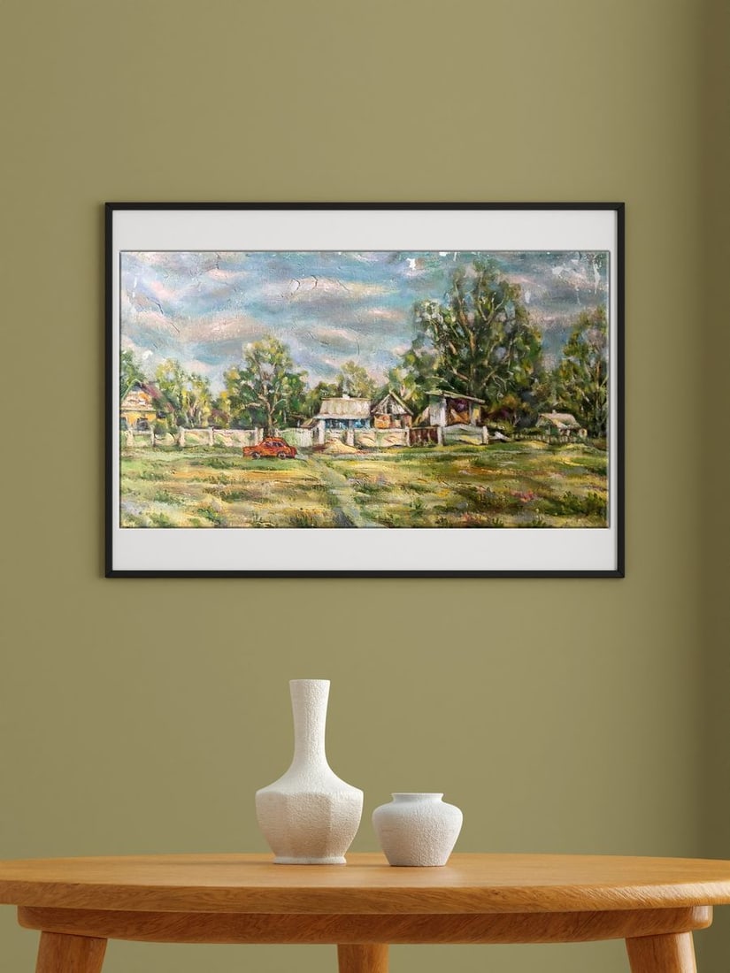 Oil painting The village of Kurgan Shapoval Ivan Leontyevich - 3