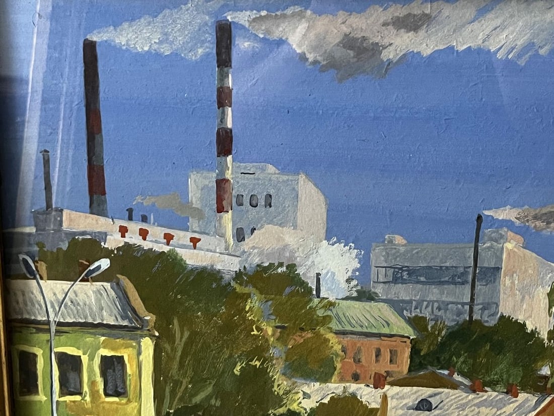 Oil painting City life Selsky Roman Yulianovych - 2