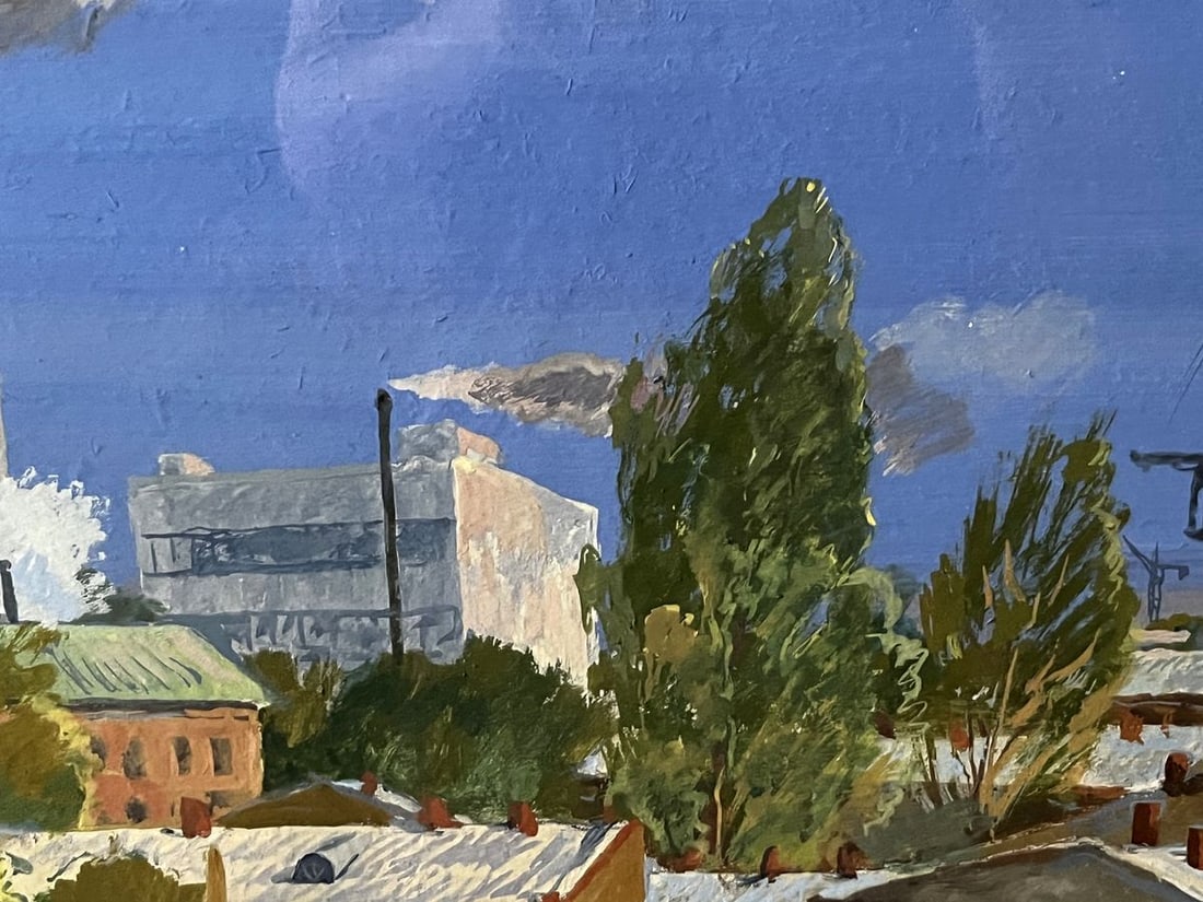 Oil painting City life Selsky Roman Yulianovych - 3