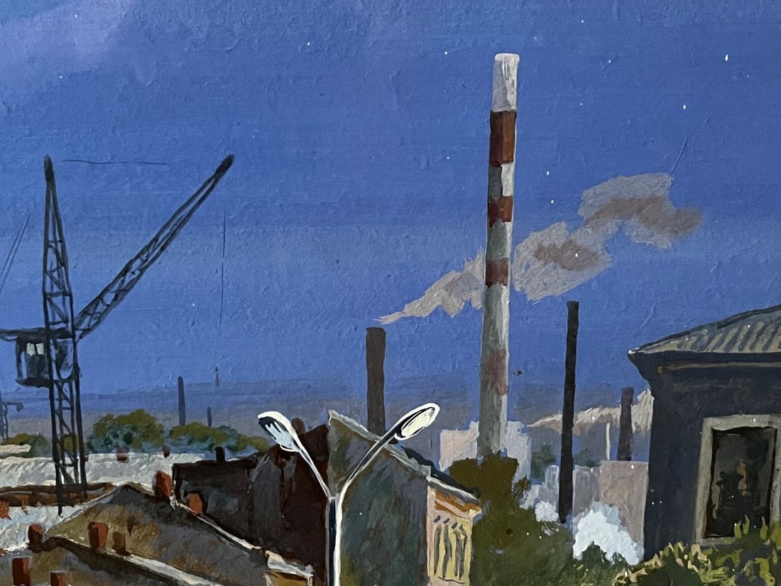 Oil painting City life Selsky Roman Yulianovych - 4