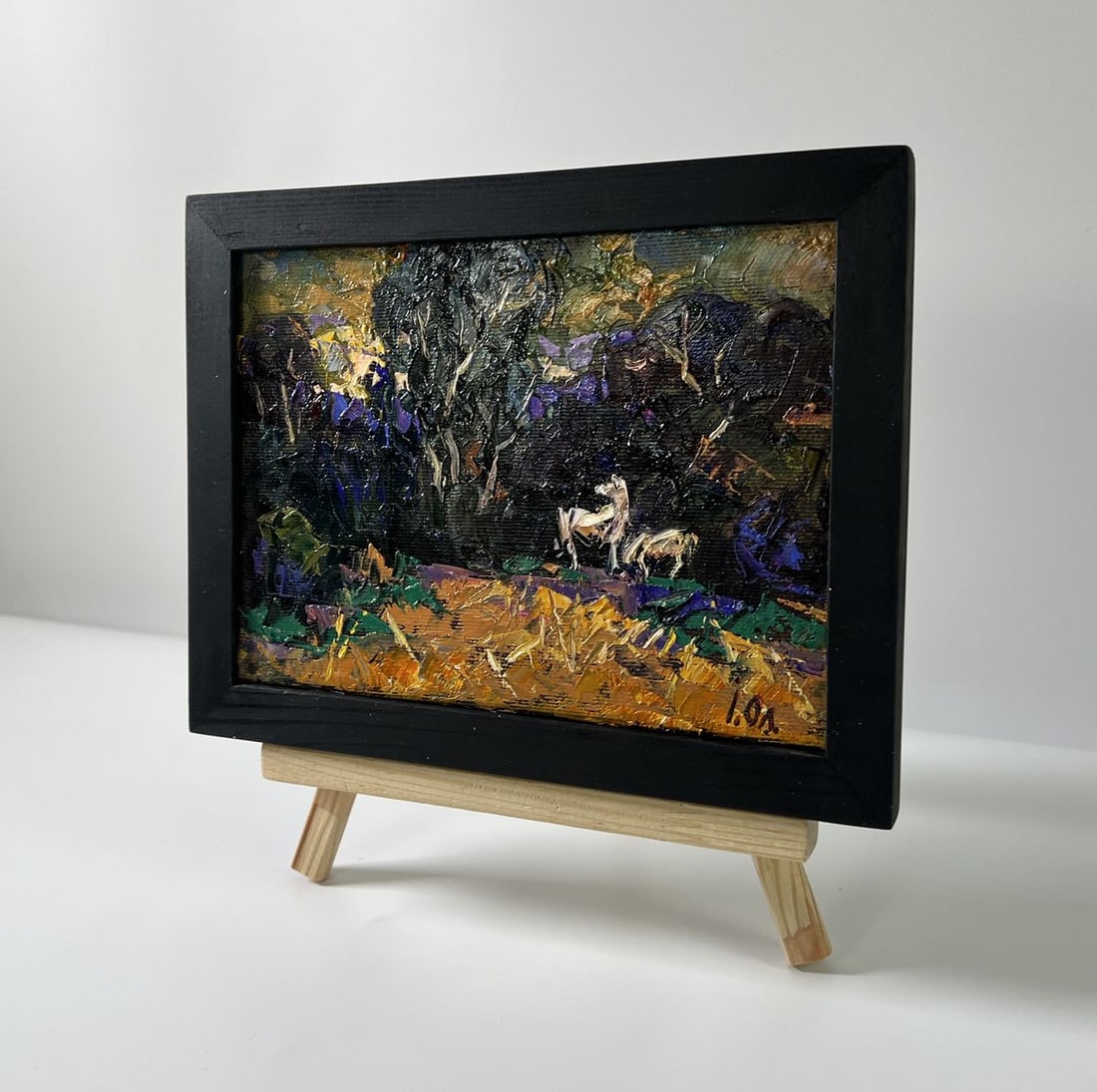 Oil painting In the dark forest Oleksiy Ivanyuk - 2