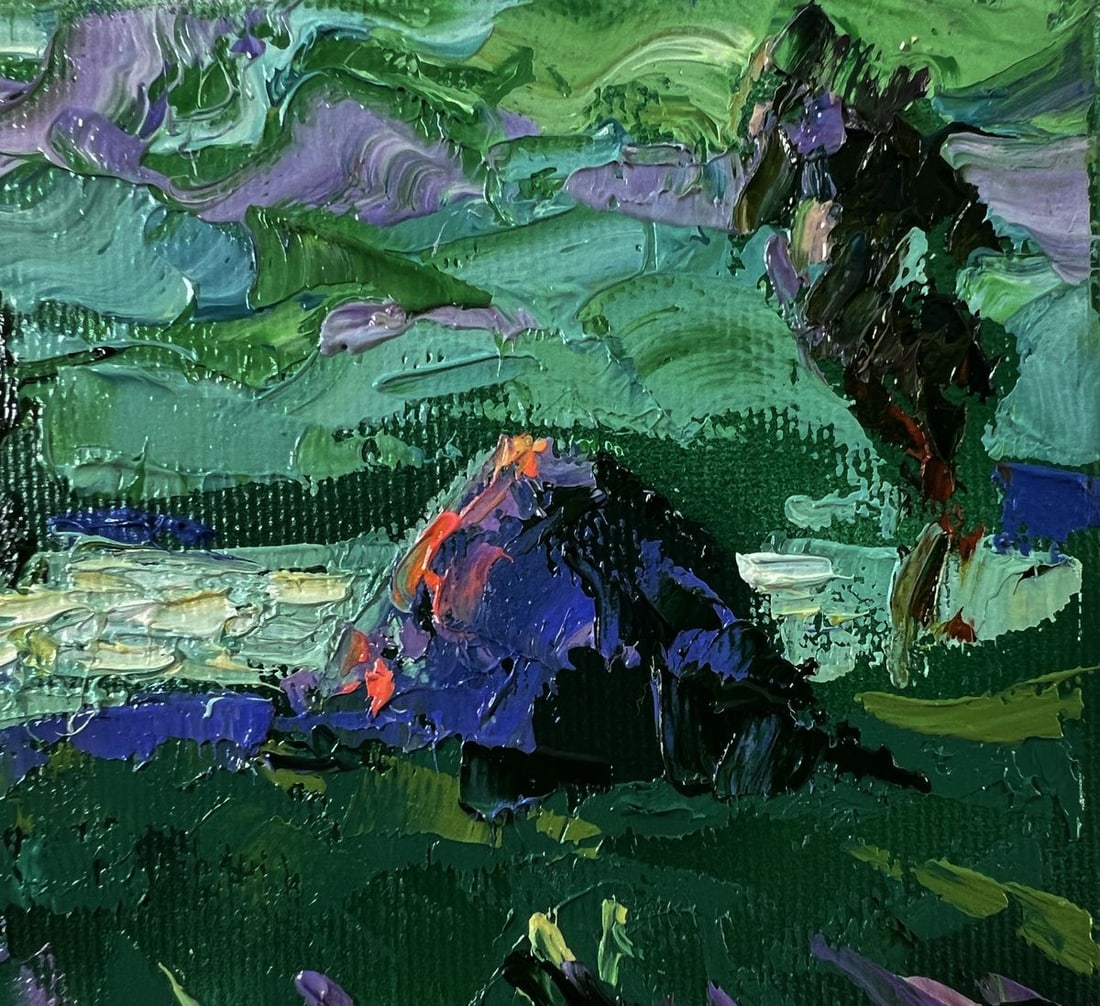 Oil painting There is a cold breeze in the field Oleksiy Ivanyuk - 4