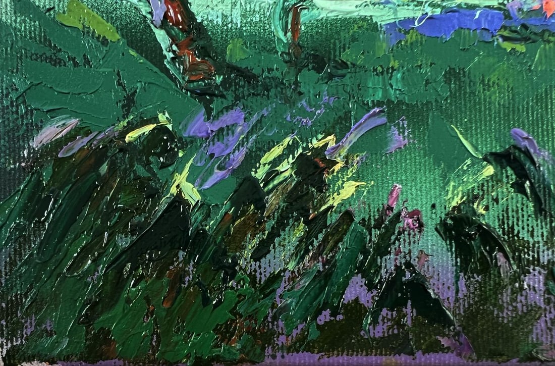 Oil painting There is a cold breeze in the field Oleksiy Ivanyuk - 6