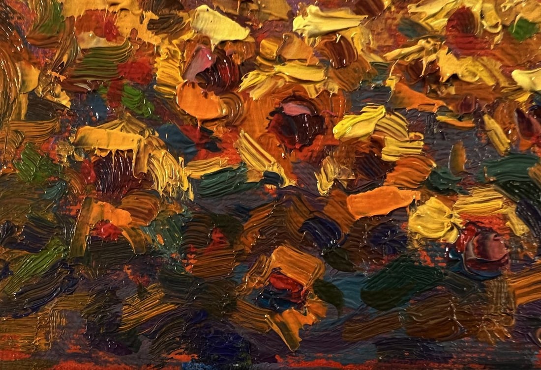 Oil painting Sunset in the field Oksana Ivanyuk - 5