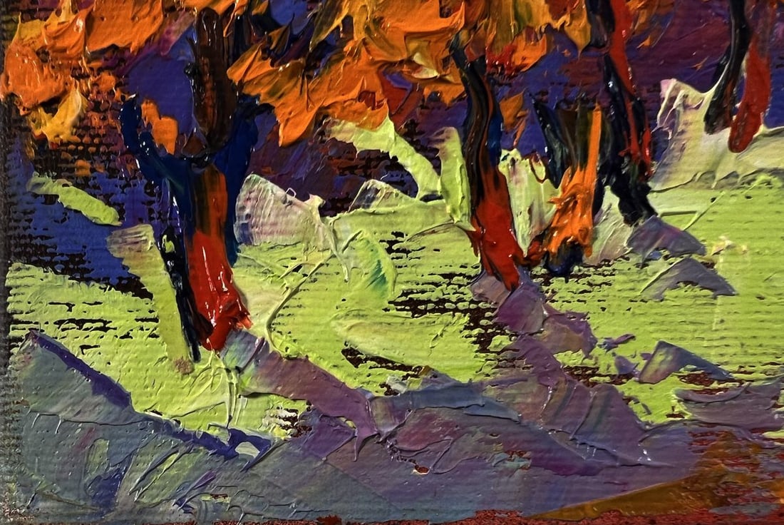 Oil painting Moonlight over the village Oleksiy Ivanyuk - 6