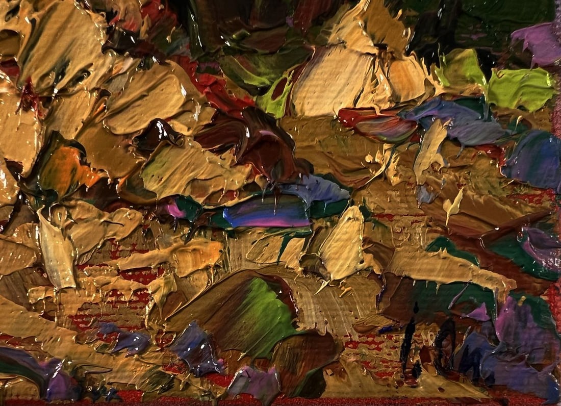 Oil painting Warm evening in the field Oksana Ivanyuk - 5