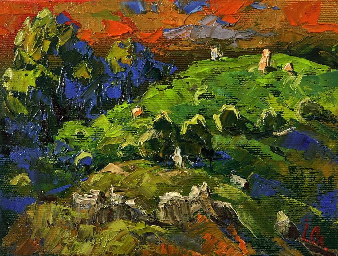 Oil painting Summer forest zone Oleksiy Ivanyuk - 3