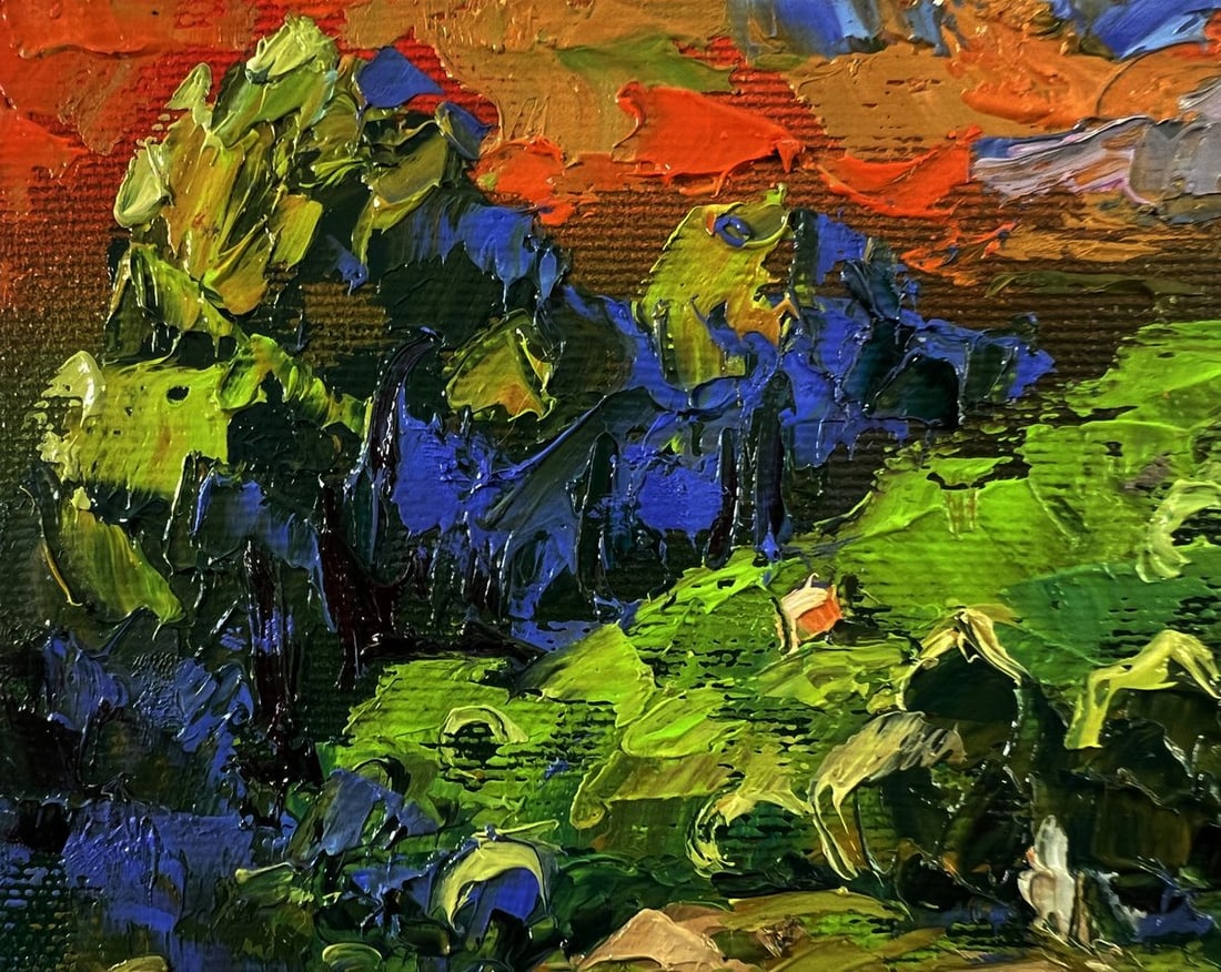 Oil painting Summer forest zone Oleksiy Ivanyuk - 7