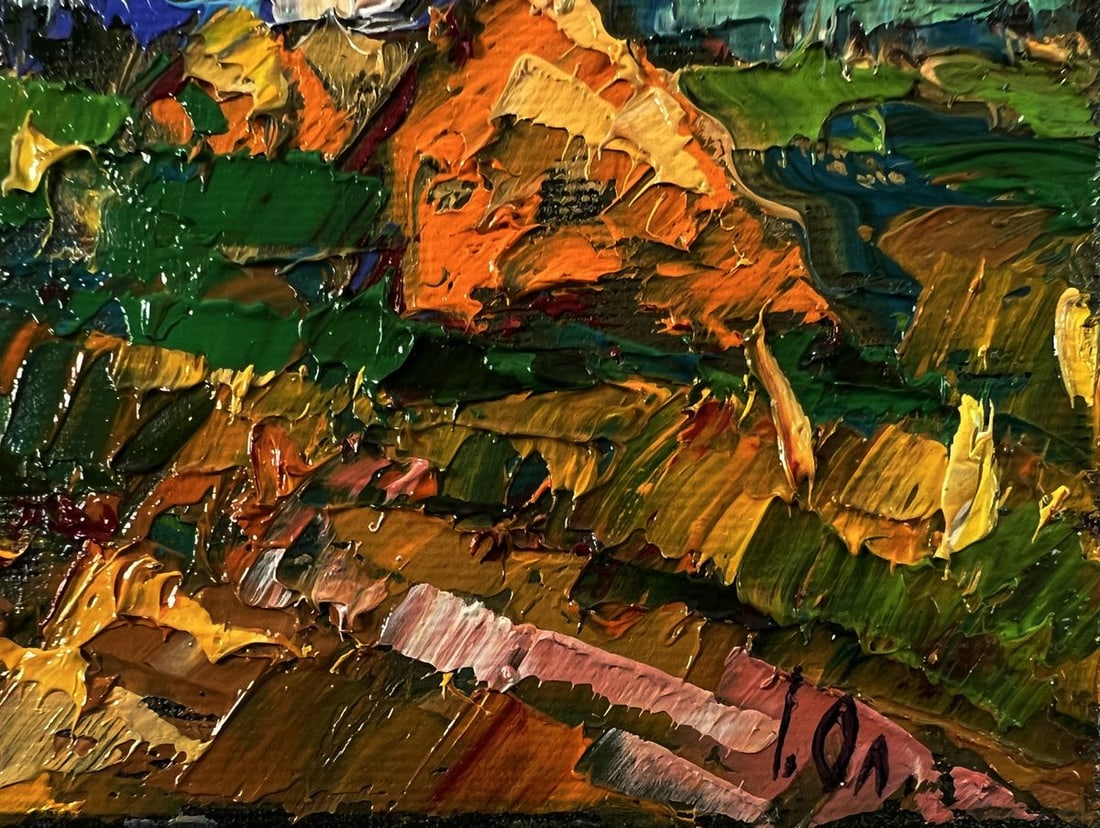 Oil painting Summer evening in the village Oleksiy Ivanyuk - 5