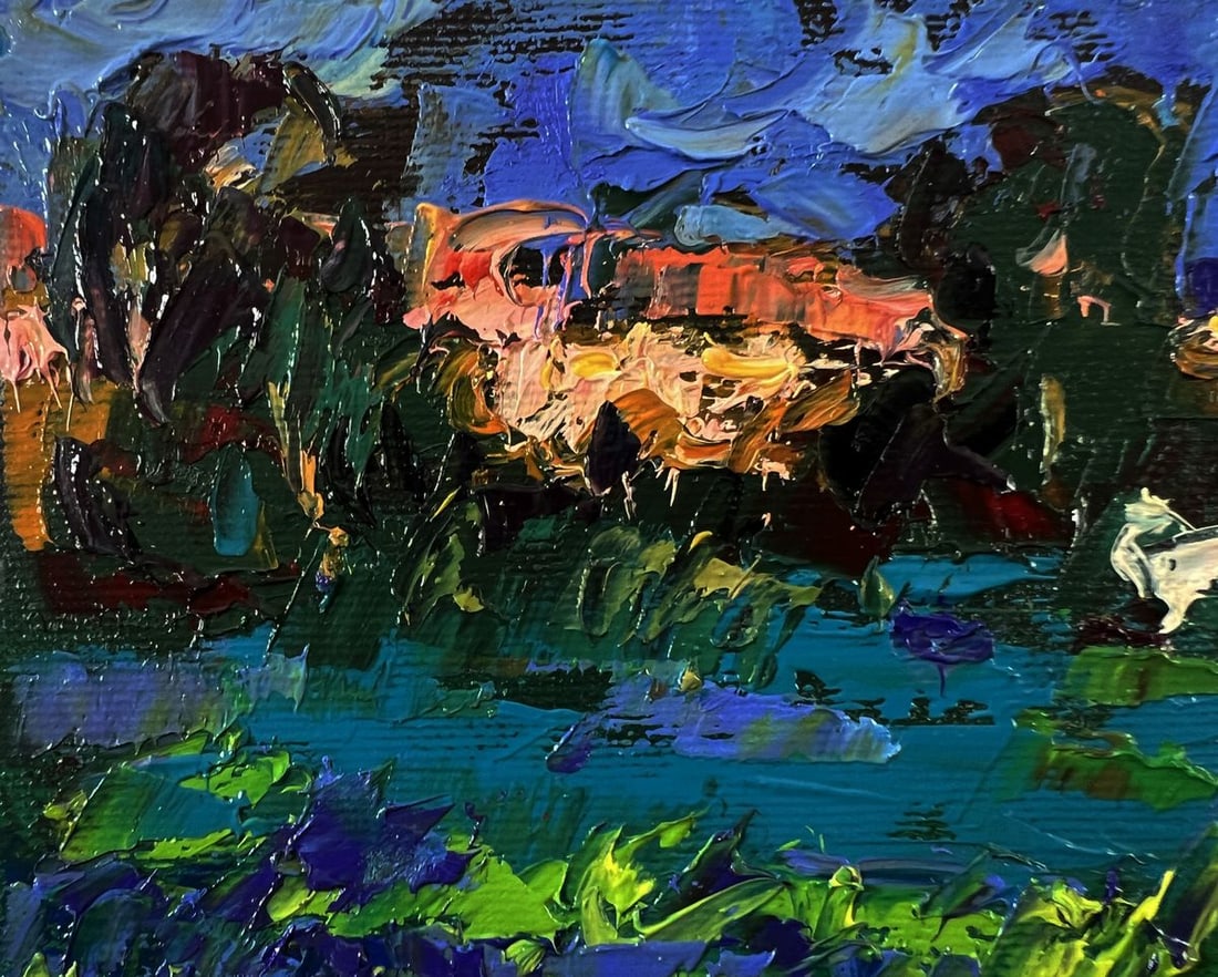 Oil painting Night meadows Oleksiy Ivanyuk - 7