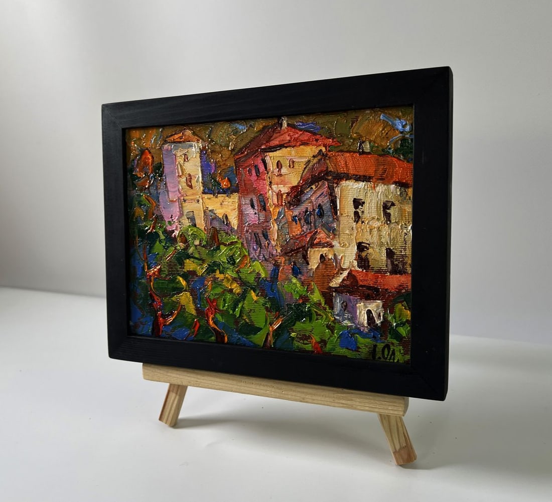 Oil painting Evening city bustle Oleksiy Ivanyuk - 2