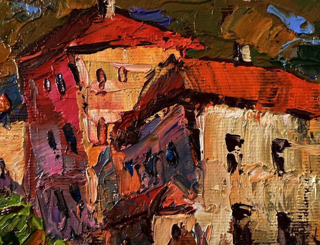 Oil painting Evening city bustle Oleksiy Ivanyuk - 4