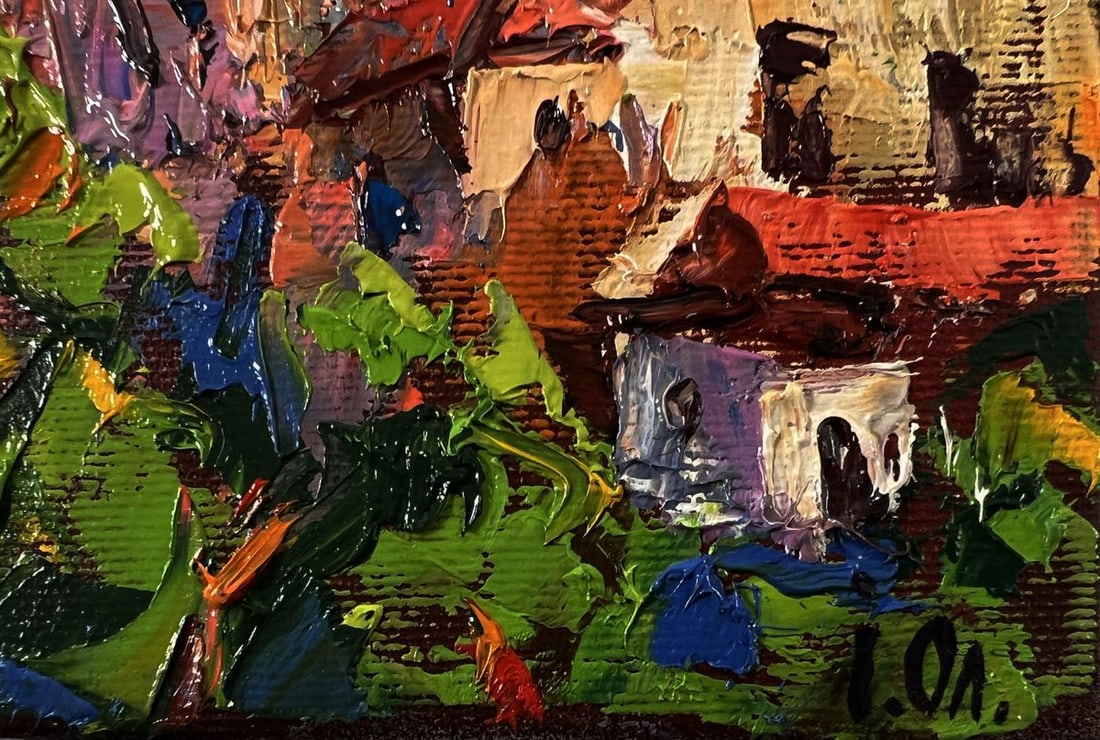 Oil painting Evening city bustle Oleksiy Ivanyuk - 5