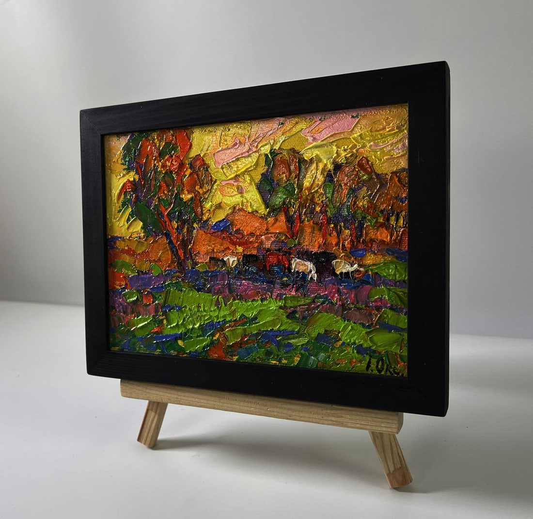 Oil painting Morning meadows Oksana Ivanyuk - 2