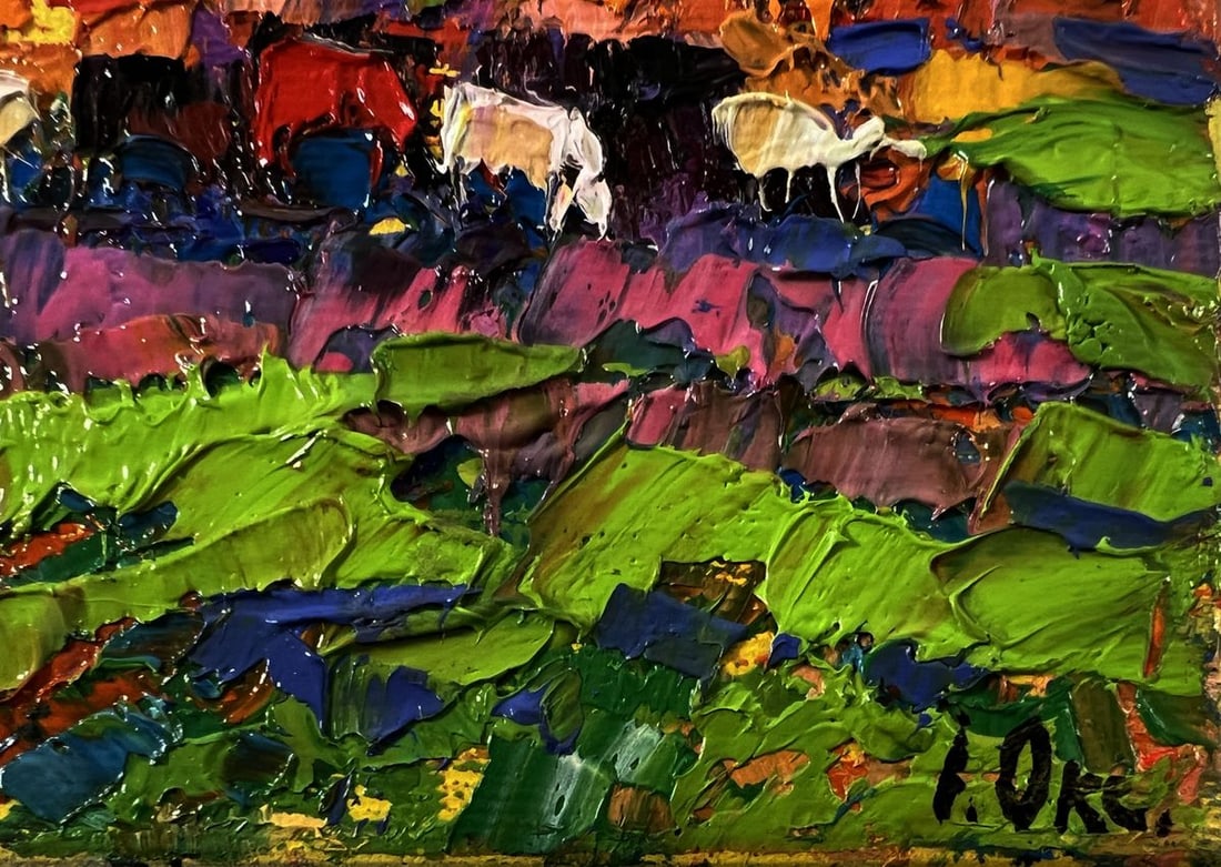 Oil painting Morning meadows Oksana Ivanyuk - 5