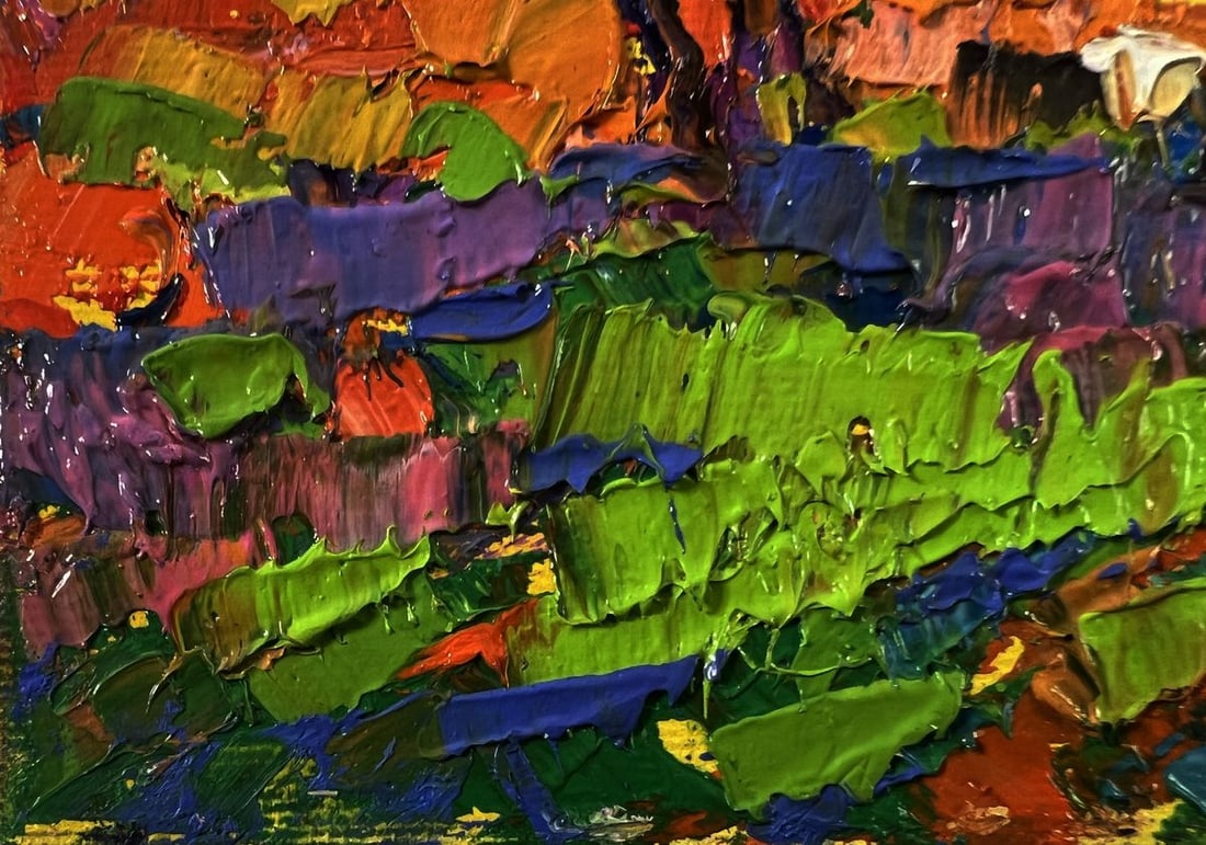 Oil painting Morning meadows Oksana Ivanyuk - 6