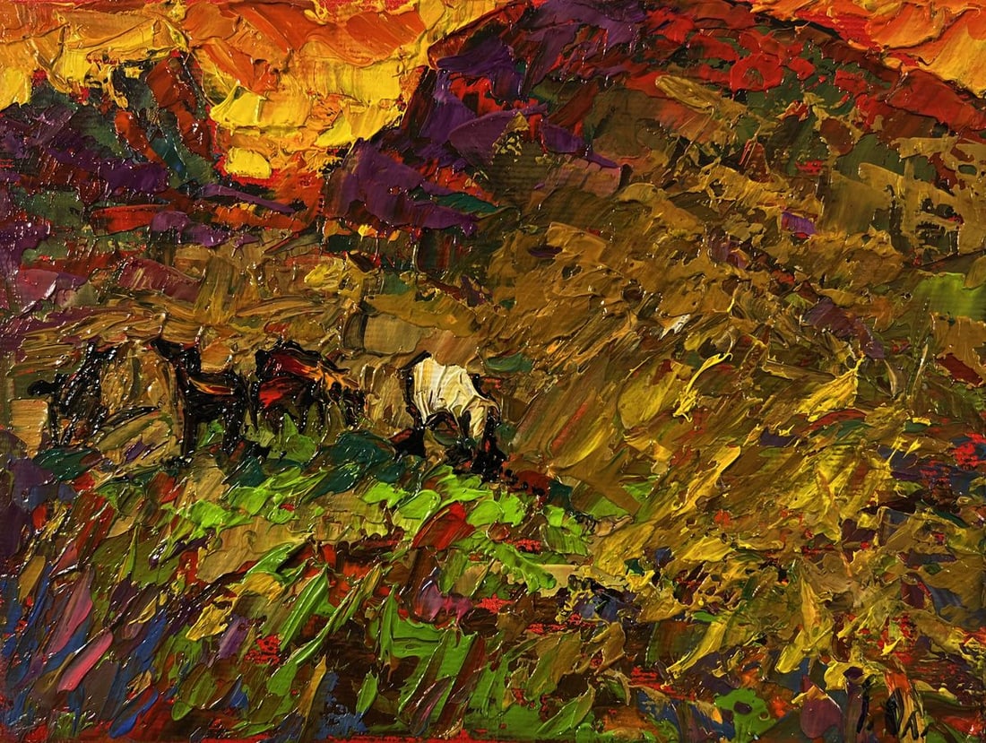 Oil painting Field with hills Oleksiy Ivanyuk - 3