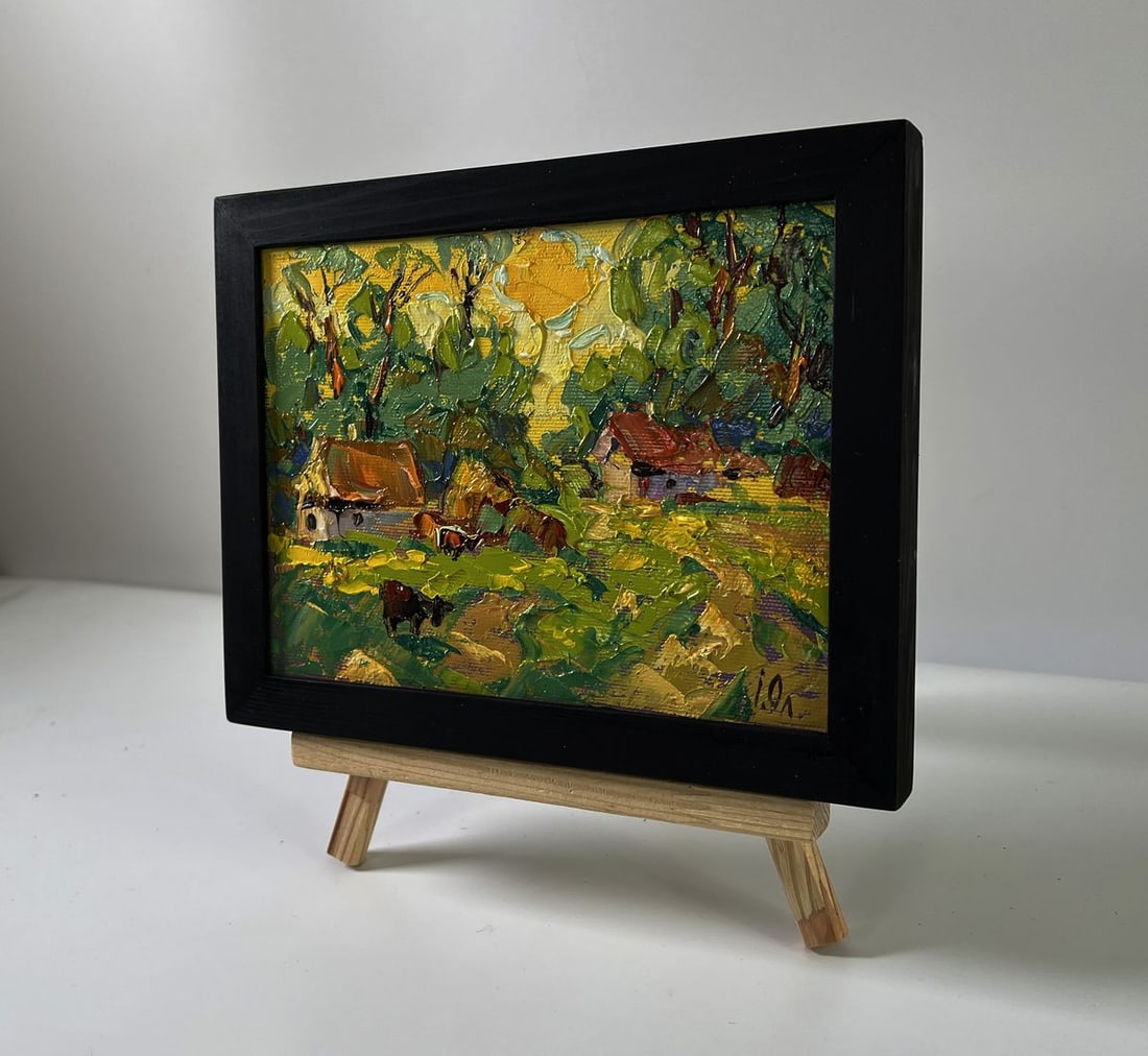 Oil painting A sunny country day Oleksiy Ivanyuk - 2