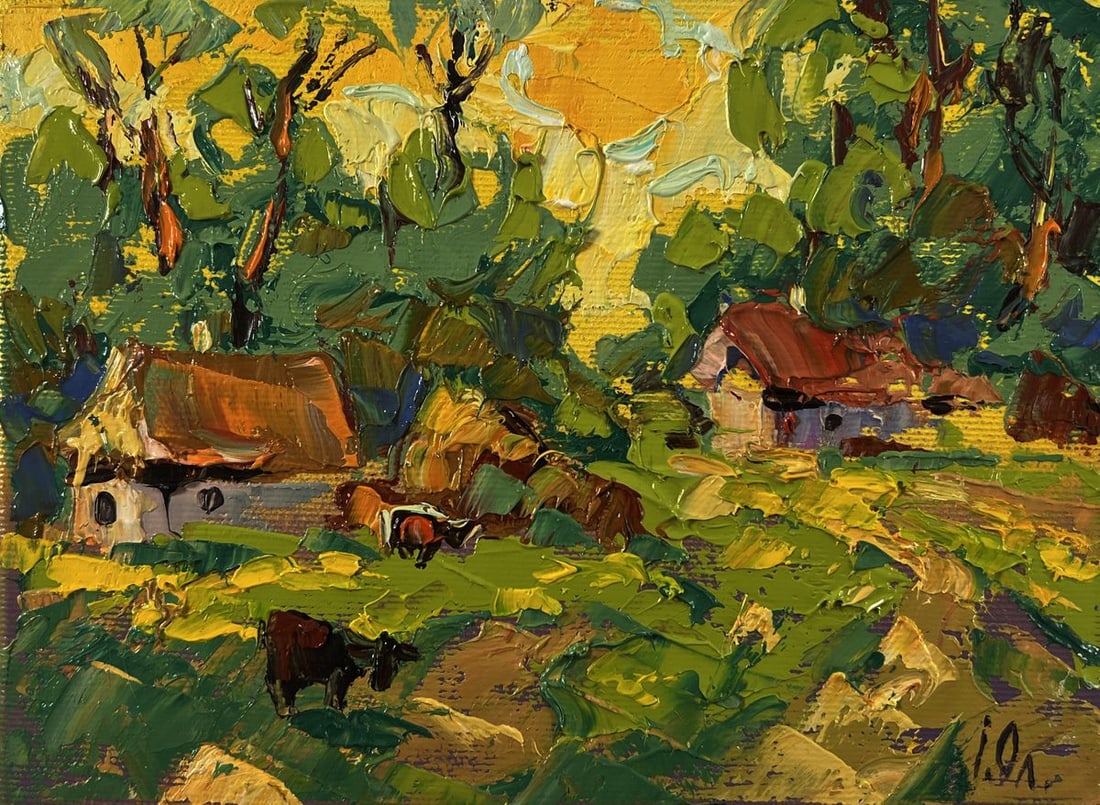 Oil painting A sunny country day Oleksiy Ivanyuk - 3