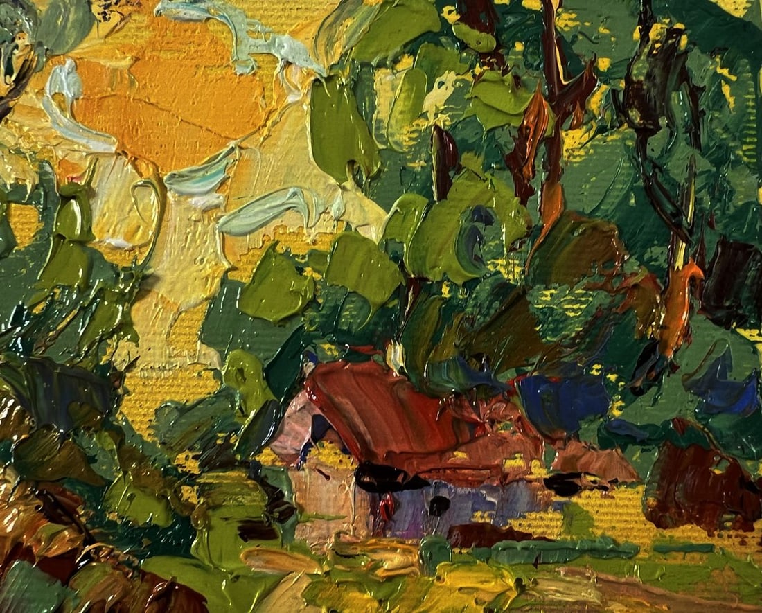 Oil painting A sunny country day Oleksiy Ivanyuk - 4