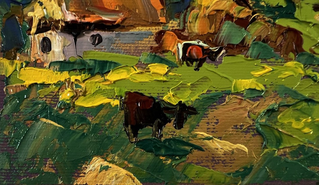 Oil painting A sunny country day Oleksiy Ivanyuk - 6