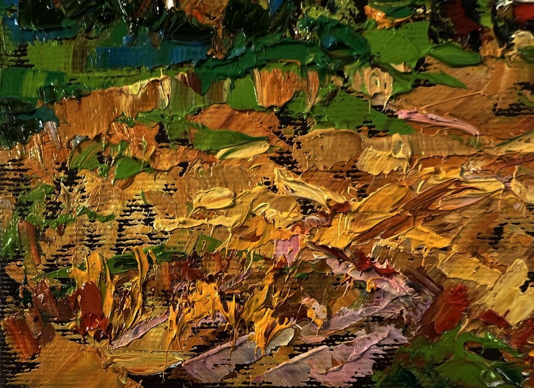 Oil painting Autumn evening fields Oleksiy Ivanyuk - 6