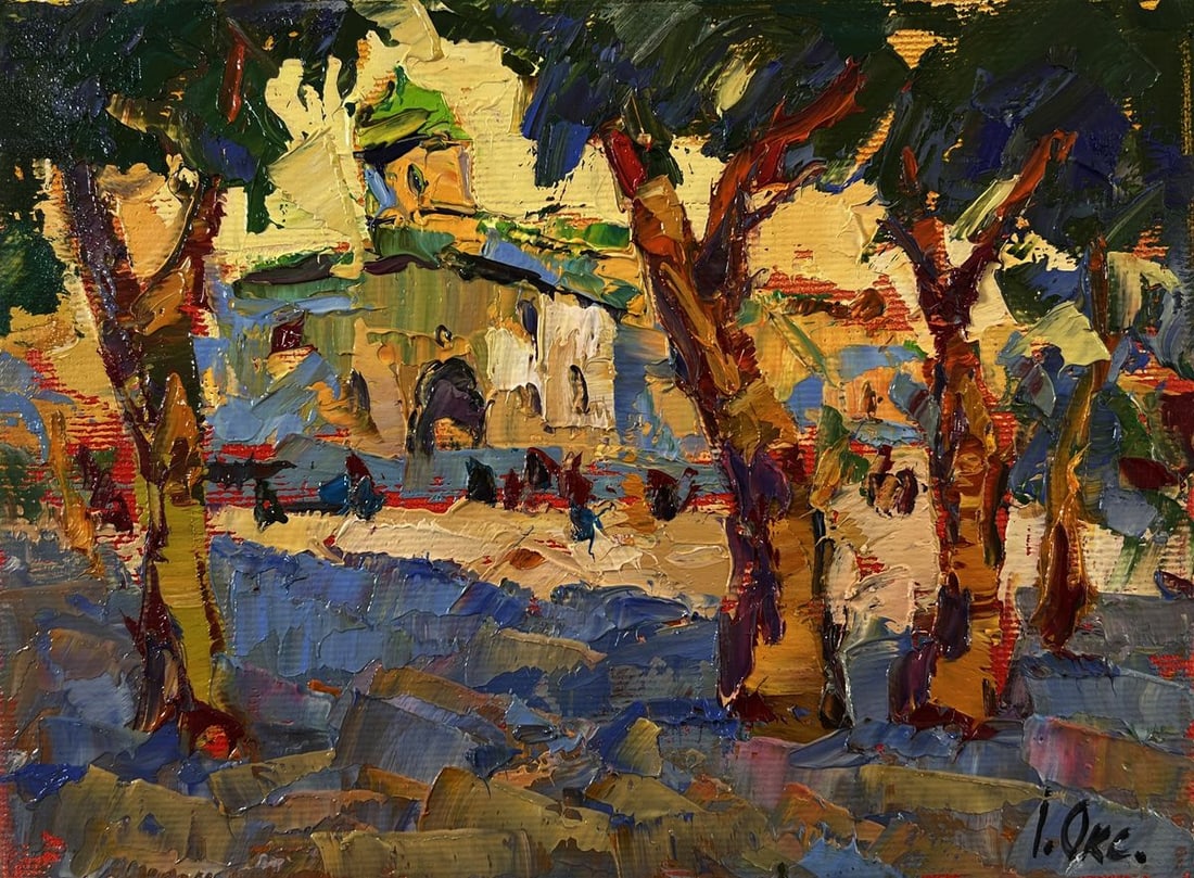 Oil painting Evening sound of the bell Oksana Ivanyuk - 3