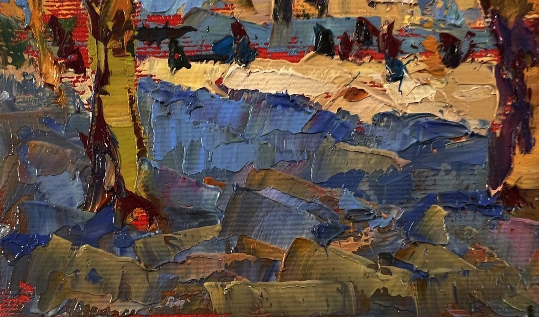 Oil painting Evening sound of the bell Oksana Ivanyuk - 6