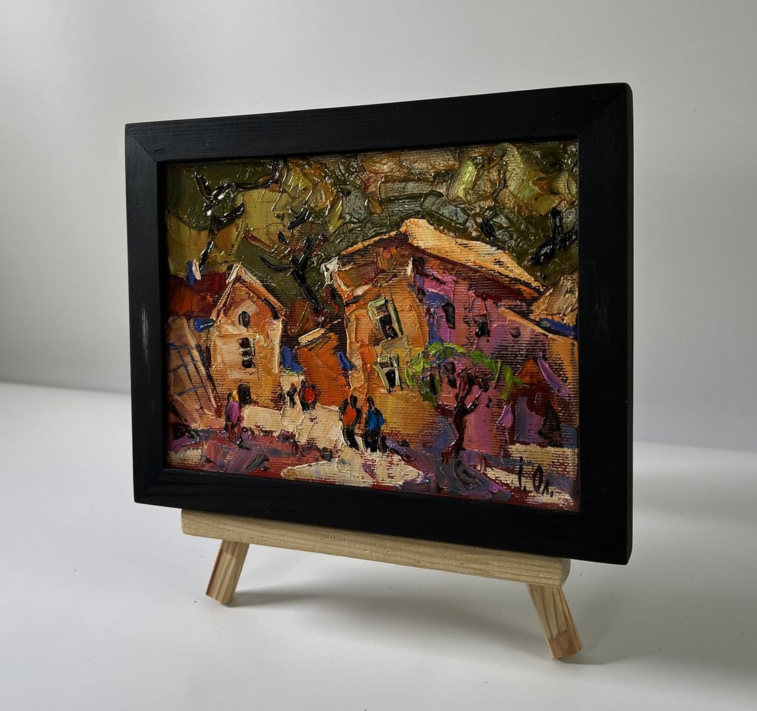 Oil painting Evening of a city street Oleksiy Ivanyuk - 2