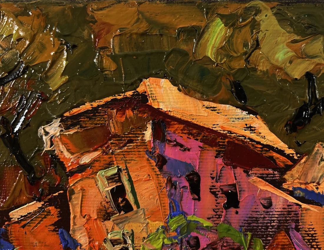 Oil painting Evening of a city street Oleksiy Ivanyuk - 4